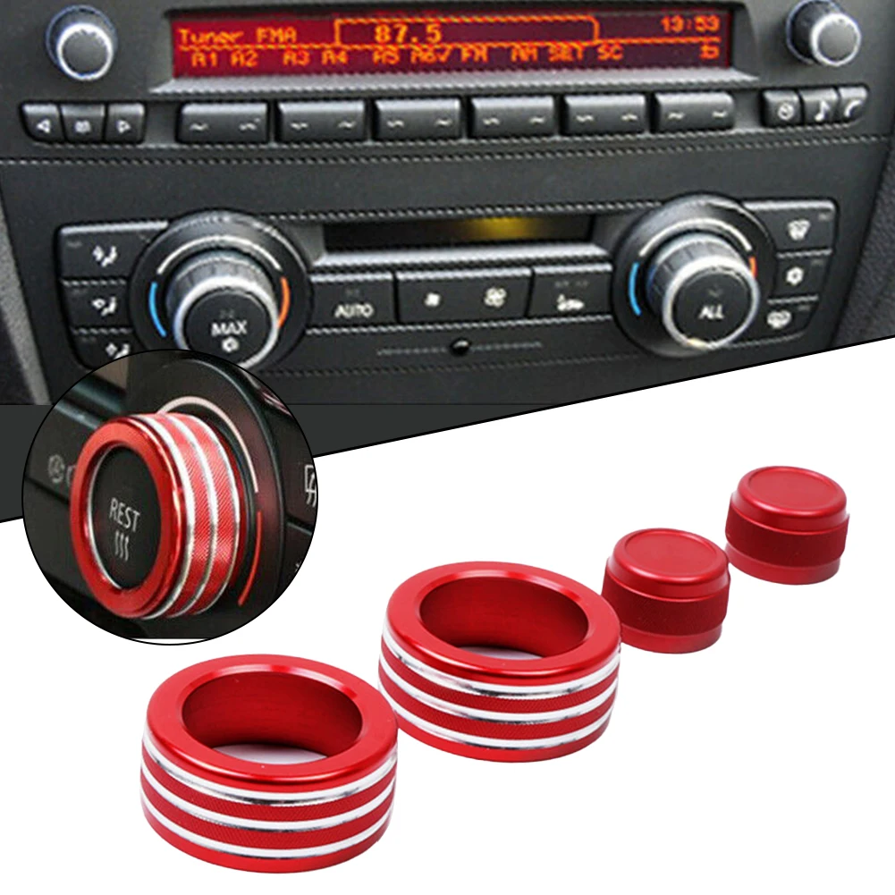 4pcs Car Air Conditioner Volume Knob Cover Circle For BMW 3 Series E90 E92 E93 2005-12 Switch Button Knob Decor Cover
4pcs Car Air Conditioner Volume Knob Cover Circle For BMW 3 Series E90 E92 E93 2005-12 Switch Button Knob Decor Cover
