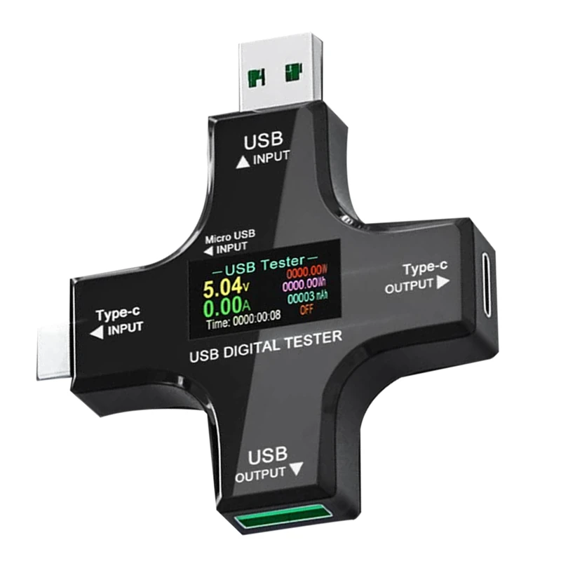 USB-измеритель мощности, Многофункциональный тестер 2-в-1 USB Type-C, цифровой мультиметр, напряжение, ток, мощность,
USB-измеритель мощности, Многофункциональный тестер 2-в-1 USB Type-C, цифровой мультиметр, напряжение, ток, мощность,