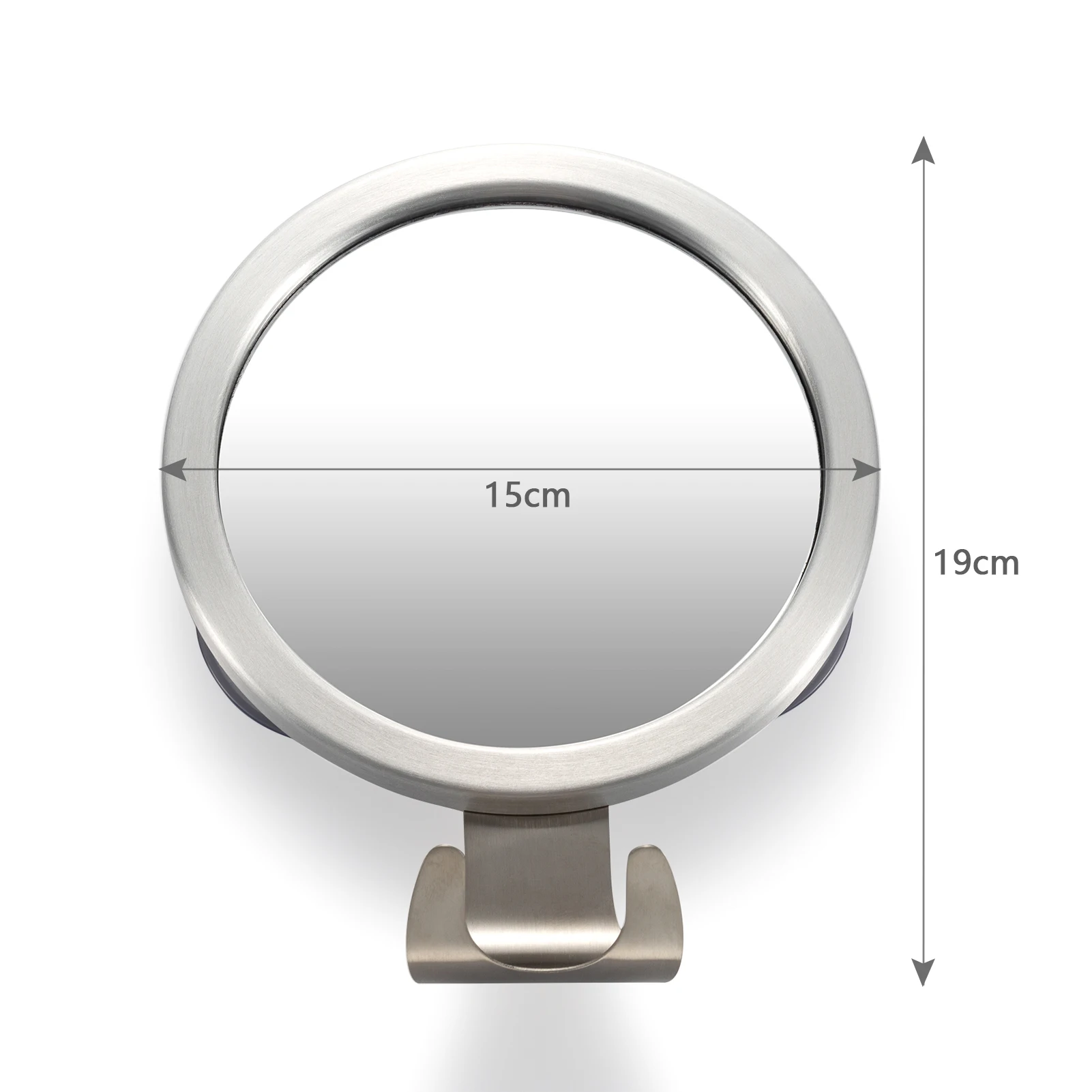 

Bathroom Fogless Mirror Shower Shaving Mirror with Suction Cup Washroom Wall Mount Anti Fog Makeup Mirror Bathroom Accessories