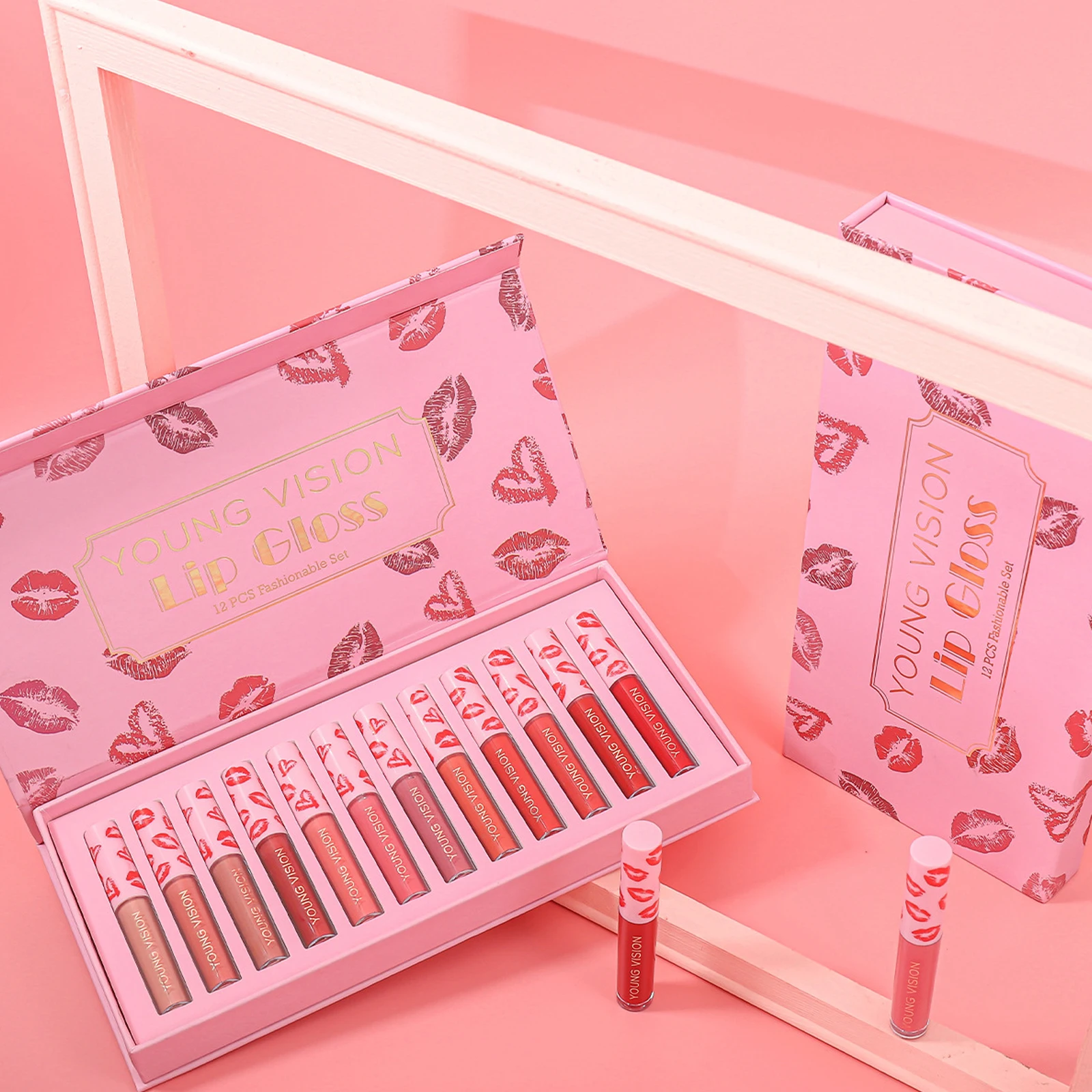 12Pcs/Set Matte Lip Gloss Easy To Wear Long Lasting Waterproof Moisturizing Non Sticky Liquid Lipstick Sexy Lip Glaze Lip Makeup
12Pcs/Set Matte Lip Gloss Easy To Wear Long Lasting Waterproof Moisturizing Non Sticky Liquid Lipstick Sexy Lip Glaze Lip Makeup
