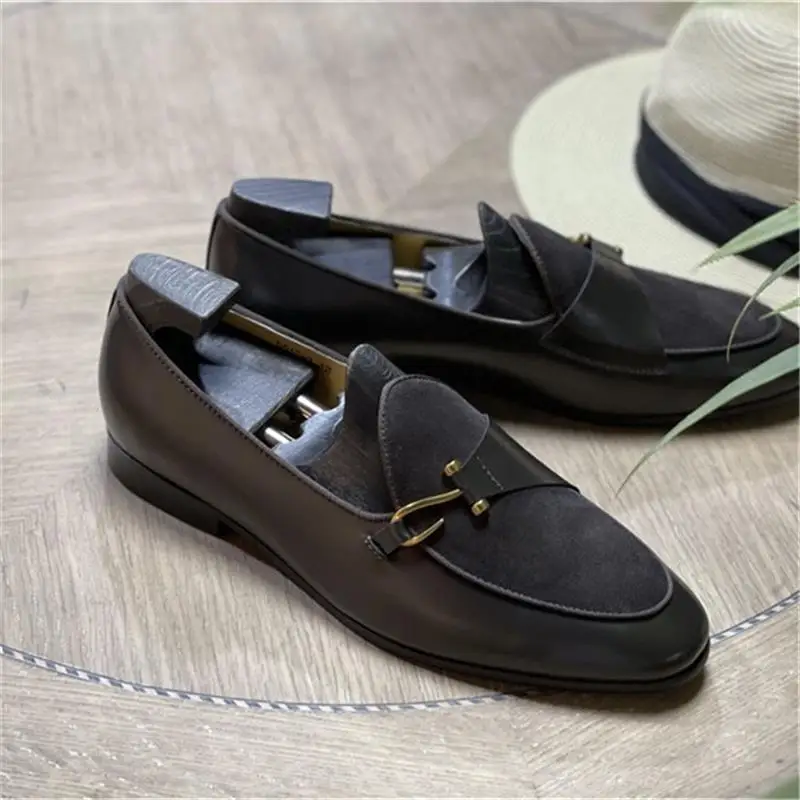 New Men's Hook Dec Loafers Calf Genuine Leather Wedding Party Men Casual Dress Shoes Cow Suede Gentleman Stree Style Men Shoes
New Men's Hook Dec Loafers Calf Genuine Leather Wedding Party Men Casual Dress Shoes Cow Suede Gentleman Stree Style Men Shoes