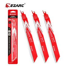 EZARC 1/2/3Pcs Carbide Reciprocating Saw Blade R678HM R978HM Endurance for Thick Metal,Cast Iron, Alloy Steel 150mm / 225mm 8TPI