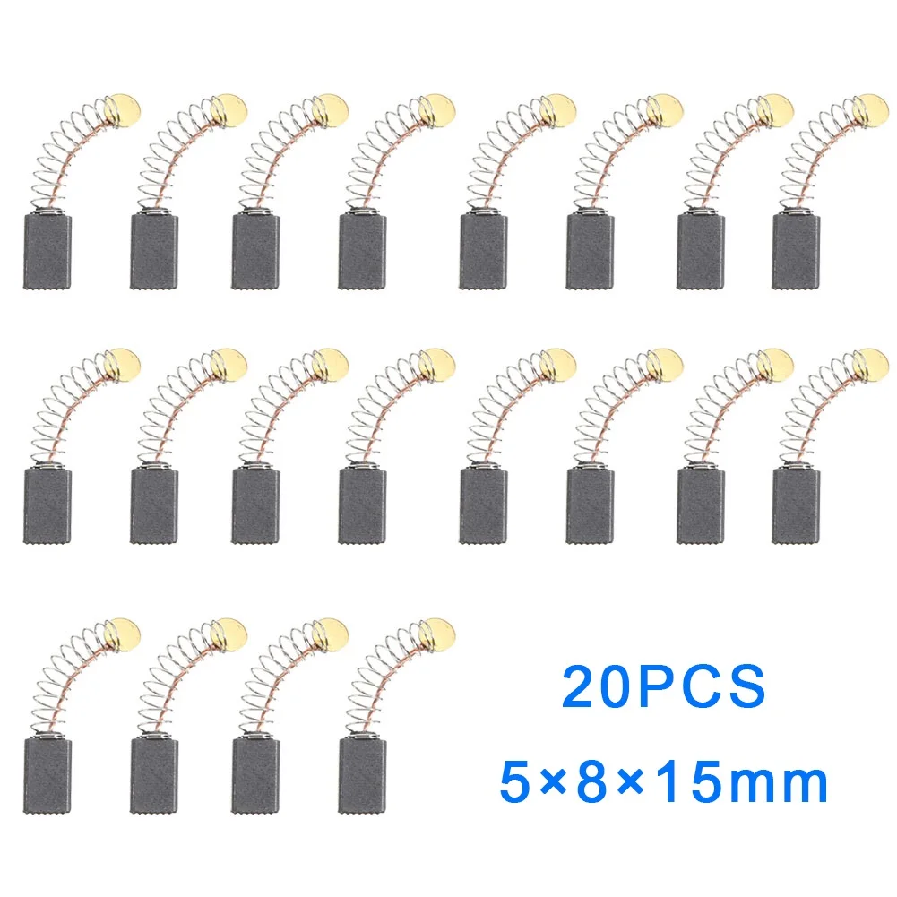 Replacement Carbon Brushes Motor Carbon Brush 20pcs 5x8x15mm Angle Grinder For Bosch Kit Parts Power Tool Durable
Replacement Carbon Brushes Motor Carbon Brush 20pcs 5x8x15mm Angle Grinder For Bosch Kit Parts Power Tool Durable