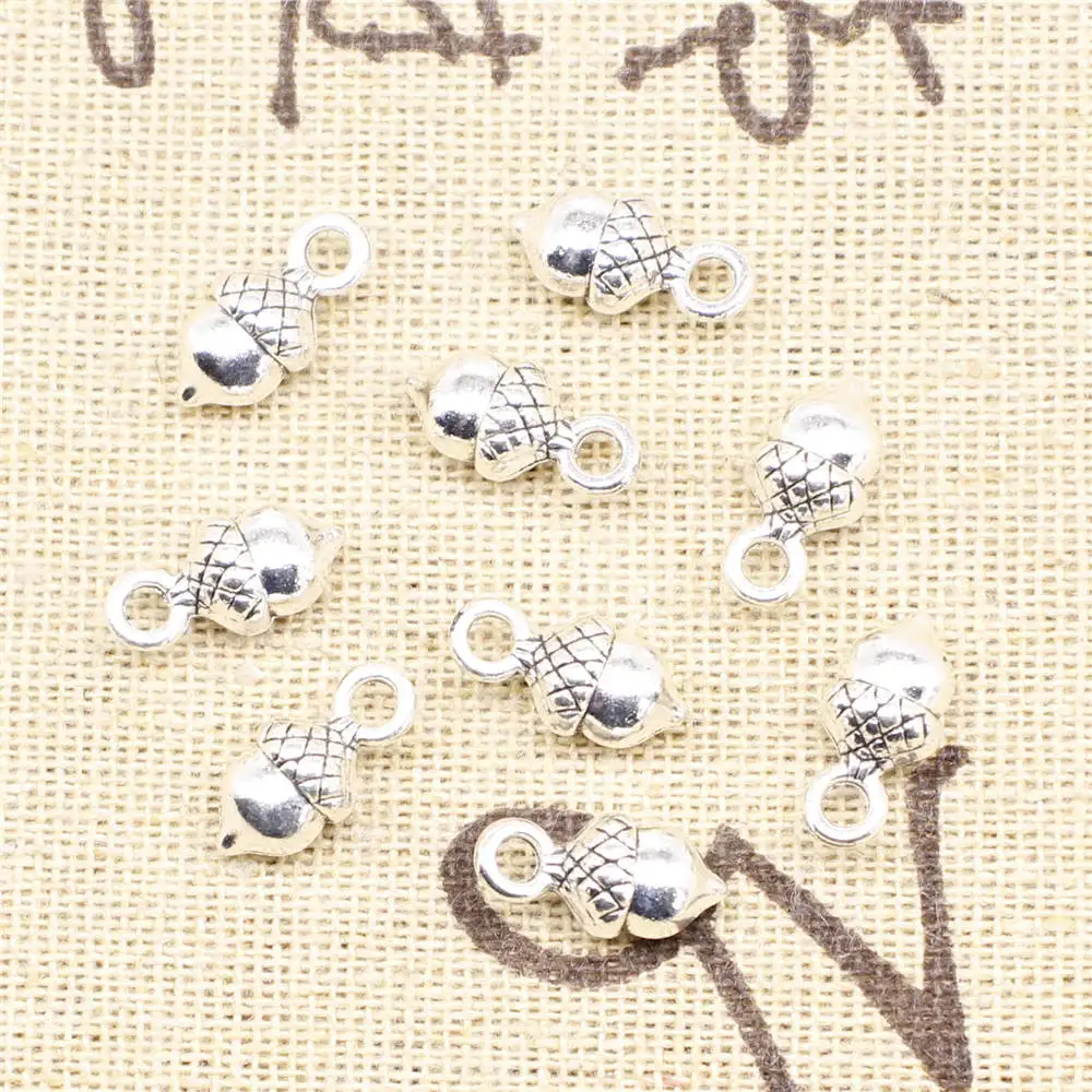 10 шт. античные серебряные подвески 7x13 мм 
10 шт. античные серебряные подвески 7x13 мм