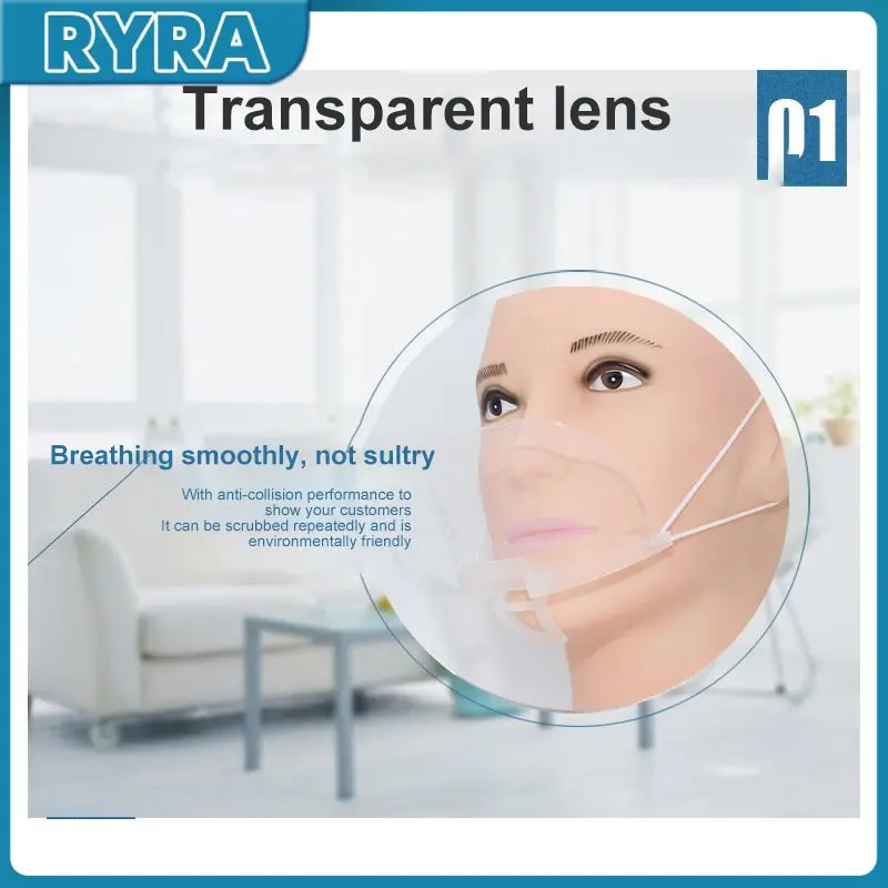 Catering Food Anti-saliva Mouth Shield Anti Fog Permanent Mouth Mask Cover Reusable Transparent Masks Restaurant Kitchen Tools
Catering Food Anti-saliva Mouth Shield Anti Fog Permanent Mouth Mask Cover Reusable Transparent Masks Restaurant Kitchen Tools