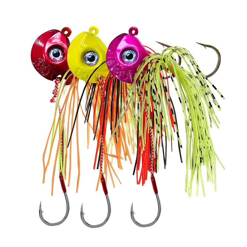 Tenya Madai Jig Kabura Fishing Lure Metal Head Jigs with Sharped Hook Pesca Shrimp Rubber Skirt Saltwater Fishing goods
Tenya Madai Jig Kabura Fishing Lure Metal Head Jigs with Sharped Hook Pesca Shrimp Rubber Skirt Saltwater Fishing goods