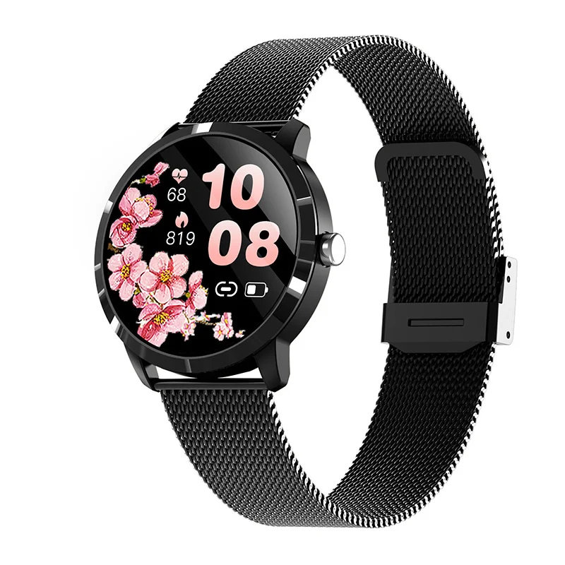 

New q8l full circle screen women's Bracelet Heart Rate and blood pressure monitoring physiological period reminder sports smart