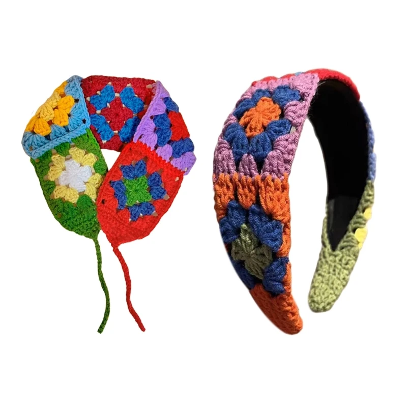 Versatile Crocheted Hairband Lady Turban Women Head Wrap Hair Accessories Wide Elastic Hairbands Granny-squar Dropship
Versatile Crocheted Hairband Lady Turban Women Head Wrap Hair Accessories Wide Elastic Hairbands Granny-squar Dropship