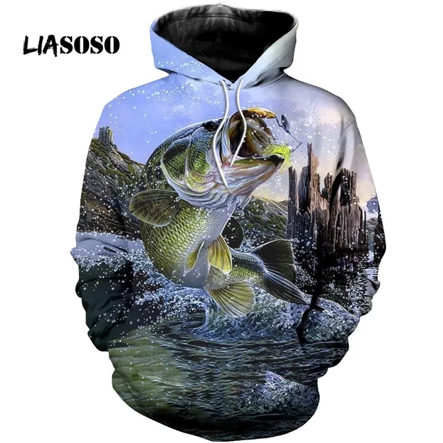 LIASOSO Carp Fishing Clothing 3D Printing Men's Top Outdoor Hunter Hoodie Fashion Women Autumn Sweatshirt Pullover Zipper Shirt
LIASOSO Carp Fishing Clothing 3D Printing Men's Top Outdoor Hunter Hoodie Fashion Women Autumn Sweatshirt Pullover Zipper Shirt