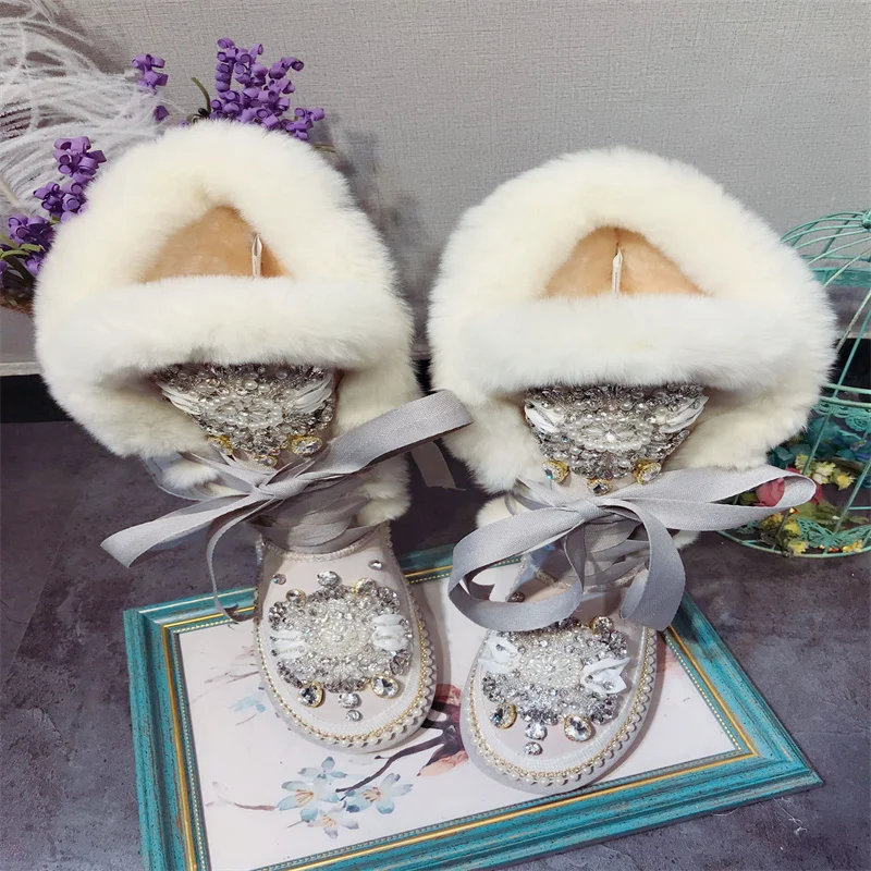 High fur snow boots plus velvet non-slip warm boots cotton shoes Goddess high boots 35-44
High fur snow boots plus velvet non-slip warm boots cotton shoes Goddess high boots 35-44
