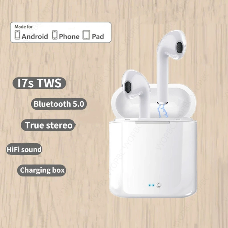 Беспроводные наушники i7s tws, Bluetooth 5,0, спортивные наушники-вкладыши, гарнитура с микрофоном и зарядным боксом, наушники для всех смартфонов
Беспроводные наушники i7s tws, Bluetooth 5,0, спортивные наушники-вкладыши, гарнитура с микрофоном и зарядным боксом, наушники для всех смартфонов