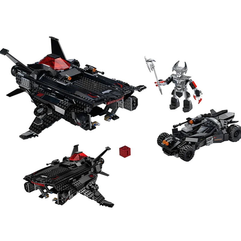 

FIT 76087 991PCS Flying Fox Technical Batmobile Airlift Attack Figures Building Block Brick Toy Kid