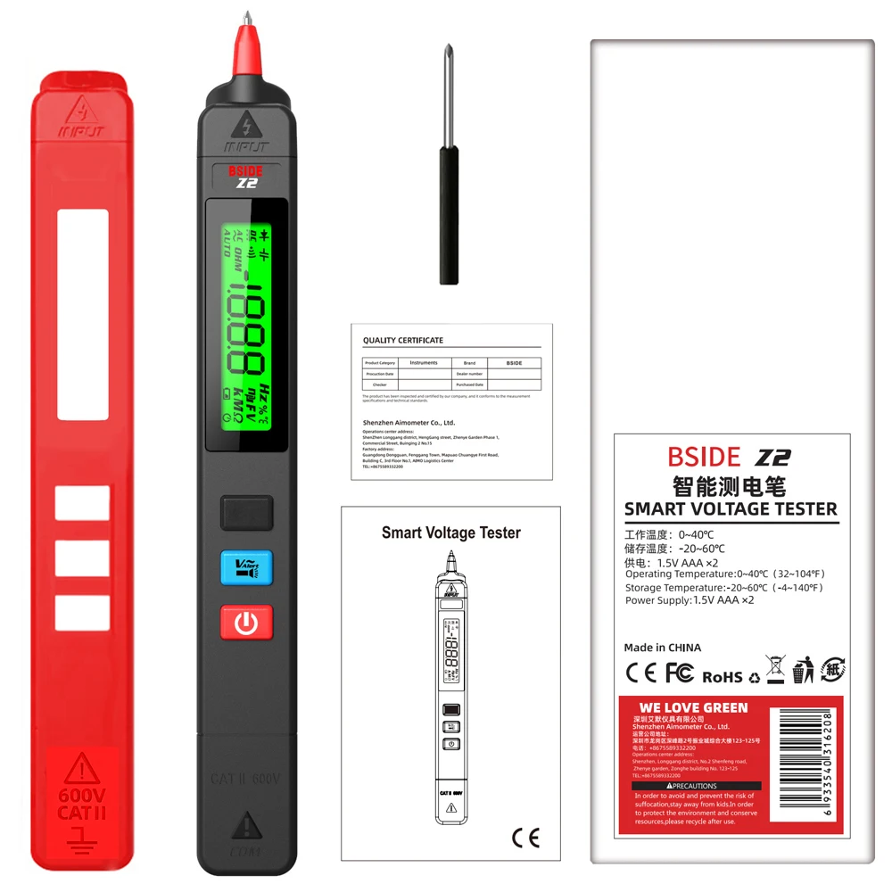 BSIDE Тестер напряжения
BSIDE Тестер напряжения