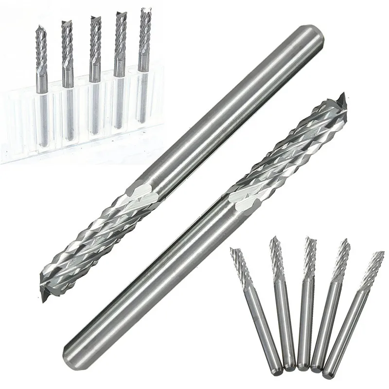 10Pcs End Milling Cutter Tool Drill Bit 3.175mm Shank 3mm Cutting Dia Tungsten Carbide PCB For Cutting And Hook Slot router bit 
10Pcs End Milling Cutter Tool Drill Bit 3.175mm Shank 3mm Cutting Dia Tungsten Carbide PCB For Cutting And Hook Slot router bit