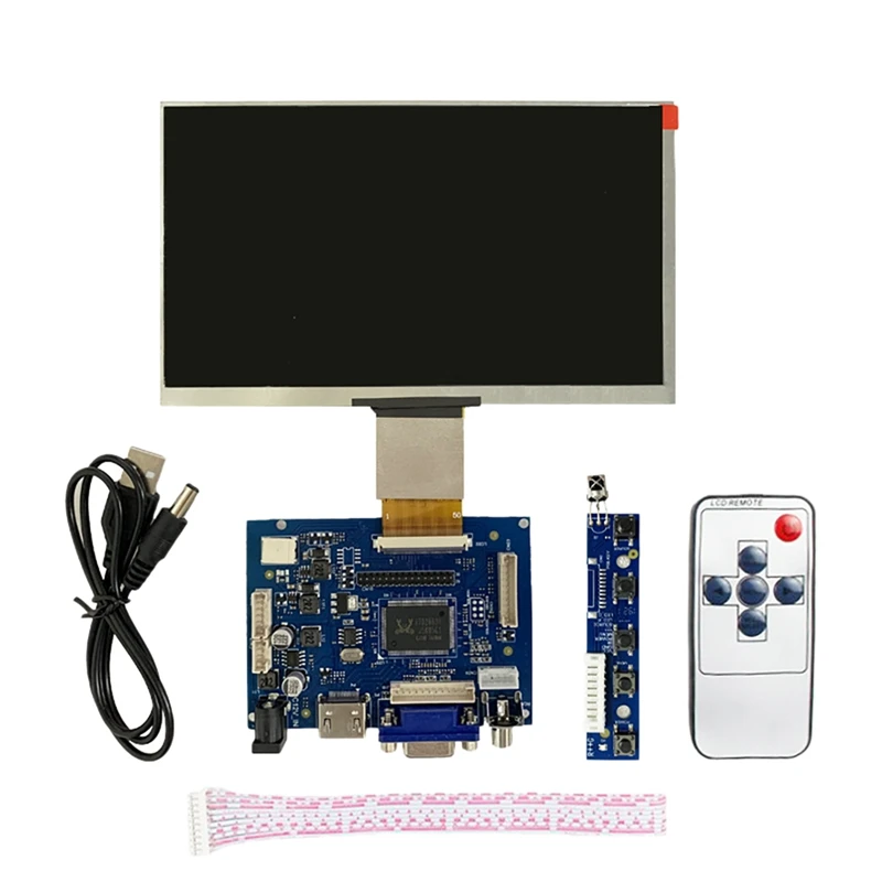 7 Inch 1024X600 IPS LCD Display With Remote Control AV+VGA+HDMI-Compatible DIY Kit Monitor For Raspberry Pi 2/3 Model
7 Inch 1024X600 IPS LCD Display With Remote Control AV+VGA+HDMI-Compatible DIY Kit Monitor For Raspberry Pi 2/3 Model