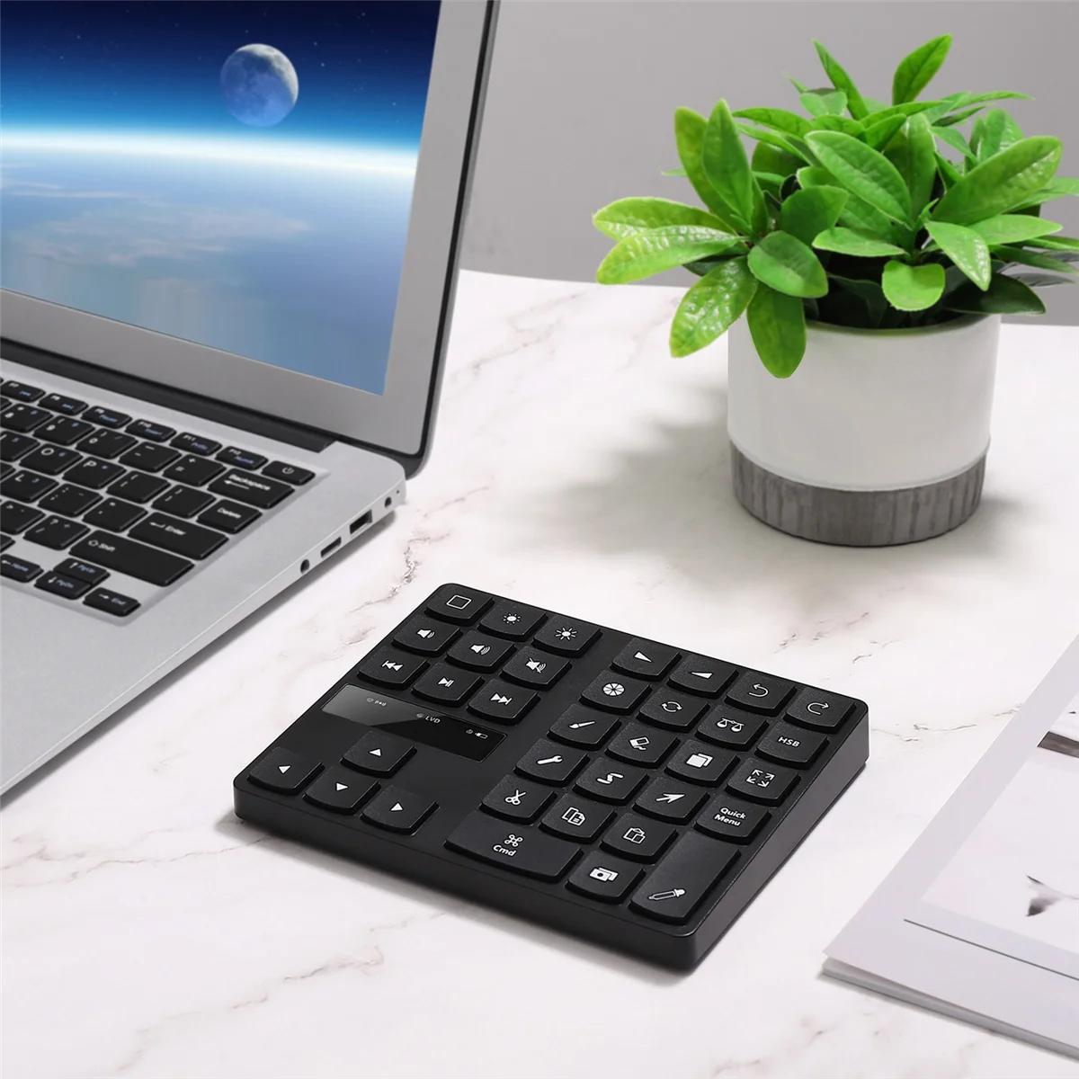 Bluetooth Drawing Keypad , 35 Keys Rechargeable Wireless Keyboard for Procreate, and Drawing Shortcuts Graphic
Bluetooth Drawing Keypad , 35 Keys Rechargeable Wireless Keyboard for Procreate, and Drawing Shortcuts Graphic