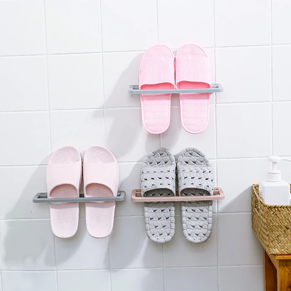 Slippers Shoes Storage Rack Self-adhesive Plastic Wall Mounted Hanging Footwear Organizer Hook Bathroom Home Slippers Holder
Slippers Shoes Storage Rack Self-adhesive Plastic Wall Mounted Hanging Footwear Organizer Hook Bathroom Home Slippers Holder