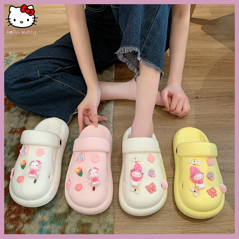 Sanrioed Hellokittys Shoes Hole Slippers Cartoon Accessories Women My Melody Fashion Sandals Y2K Luxury Design Slippers Shoes
Sanrioed Hellokittys Shoes Hole Slippers Cartoon Accessories Women My Melody Fashion Sandals Y2K Luxury Design Slippers Shoes