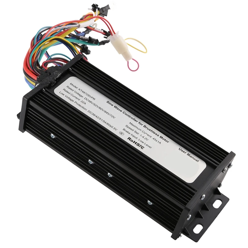 Electric Bike Controller 36V 48V 52V 72V E-Bike Brushless Controller 45A KT Controller Mode Sinewave Square Wave
Electric Bike Controller 36V 48V 52V 72V E-Bike Brushless Controller 45A KT Controller Mode Sinewave Square Wave