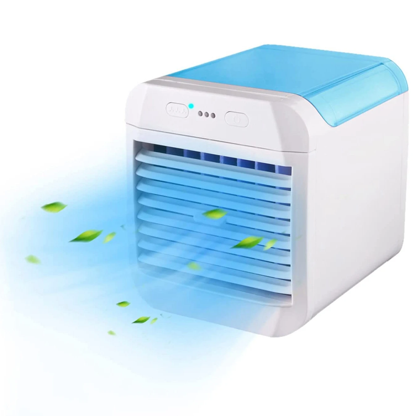 Mini Air Cooler Fan Portable Air Conditioner Quiet USB Air Cooler Personal Air Conditioner with 7 Color LED Light - Blue
Mini Air Cooler Fan Portable Air Conditioner Quiet USB Air Cooler Personal Air Conditioner with 7 Color LED Light - Blue