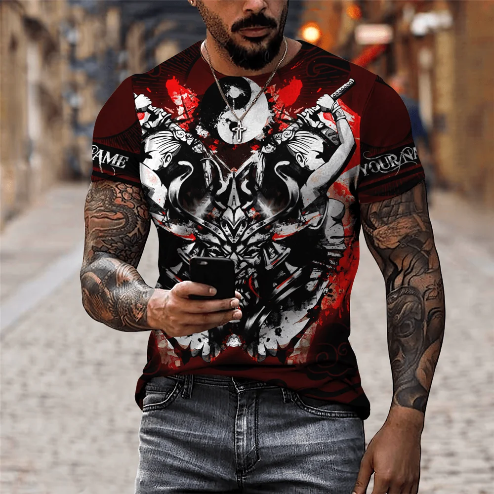 Summer new Japanese style short-sleeved 3D men's T-shirt casual streetwear Harajuku ghost sword short-sleeved shirt shirt
Summer new Japanese style short-sleeved 3D men's T-shirt casual streetwear Harajuku ghost sword short-sleeved shirt shirt