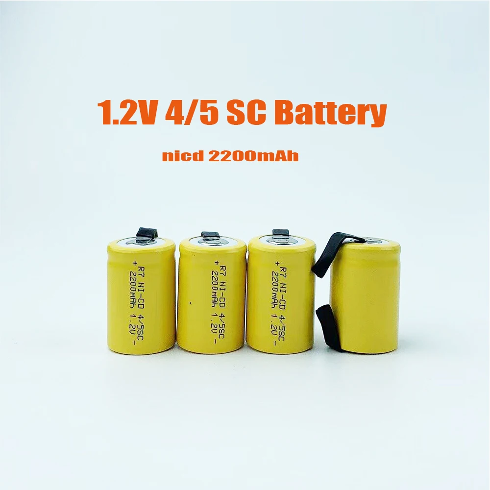 R7 4/5 SC NI-CD Battery 1.2V 2200mAh Sub C Rechargeable Battery for DIY Screwdriver Electric Drill Flashlight SUBC Batteries
R7 4/5 SC NI-CD Battery 1.2V 2200mAh Sub C Rechargeable Battery for DIY Screwdriver Electric Drill Flashlight SUBC Batteries