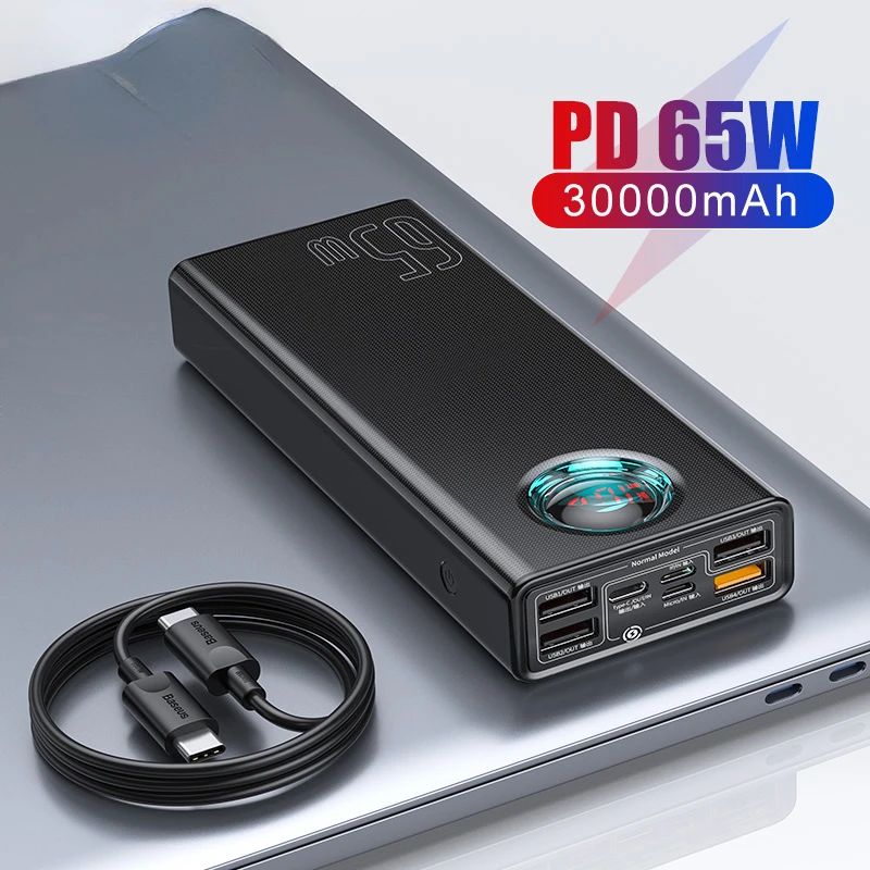 2023New 65W Power Bank 30000mAh PD Quick Charging Powerbank Portable External fast Charger For phone Tablet For Xiaomi
2023New 65W Power Bank 30000mAh PD Quick Charging Powerbank Portable External fast Charger For phone Tablet For Xiaomi