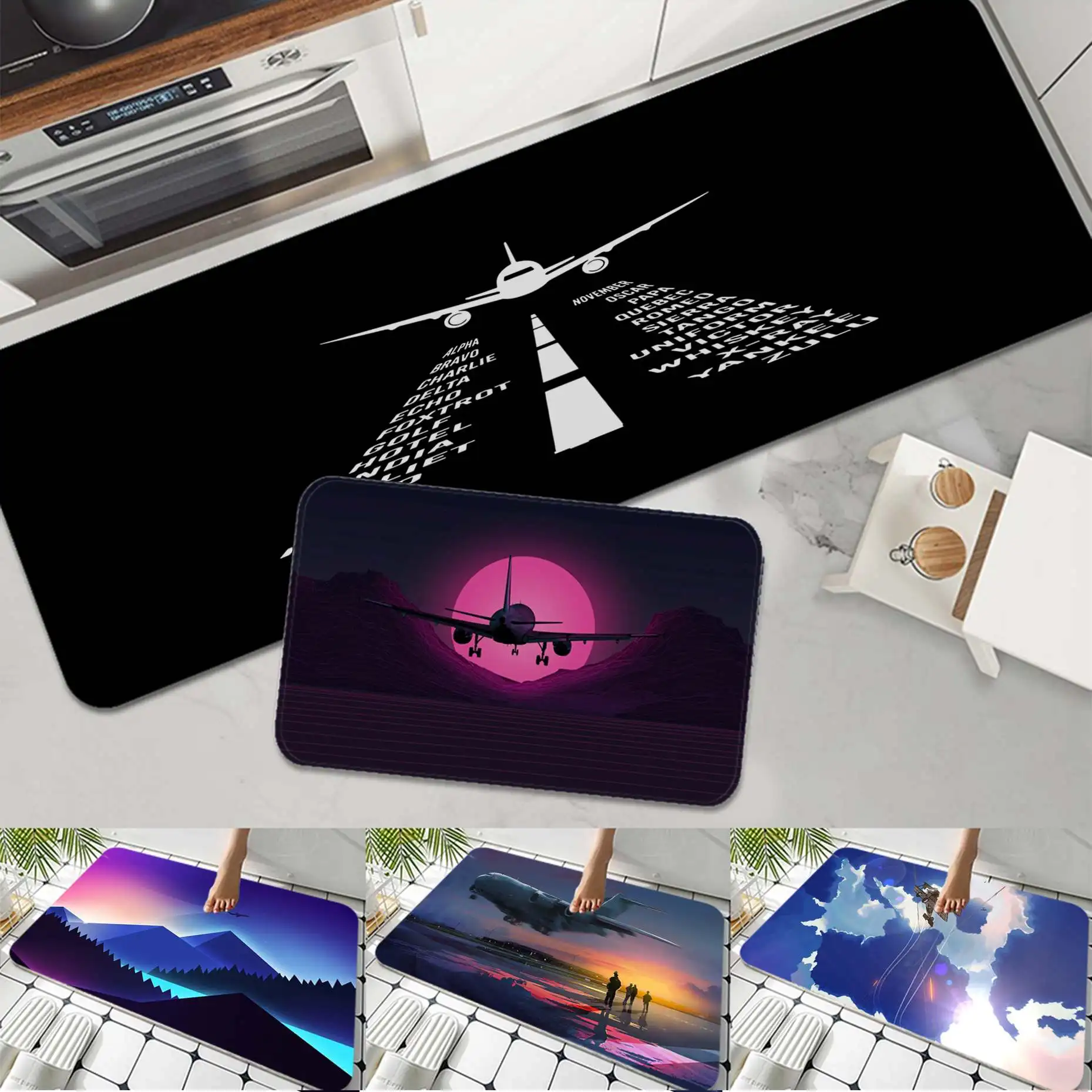 Airplane Bathroom Mat Retro Multiple Choice Living Room Kitchen Rug Non-Slip Welcome Doormat
Airplane Bathroom Mat Retro Multiple Choice Living Room Kitchen Rug Non-Slip Welcome Doormat
