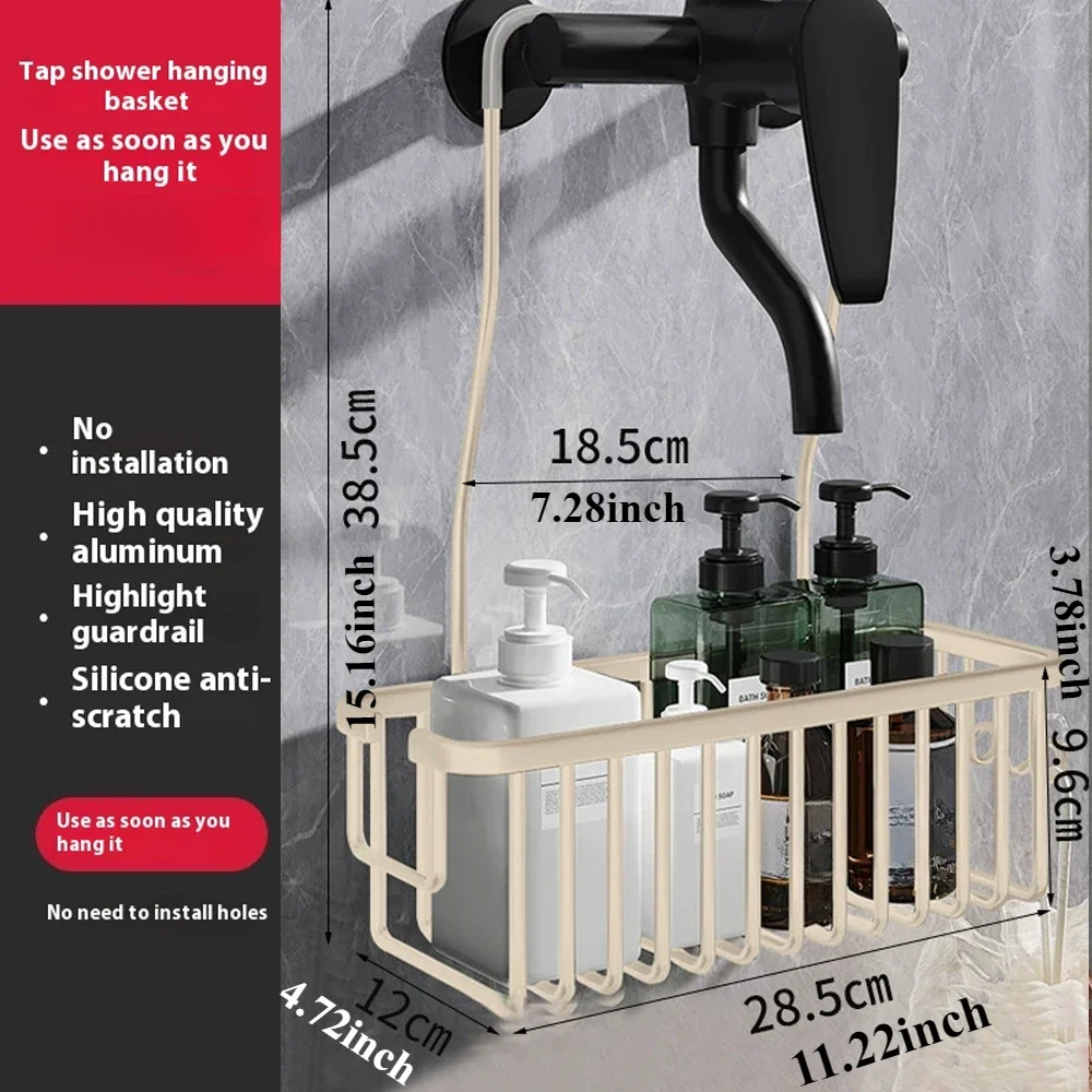 Настенная алюминиевая полка для душа серебристого цвета
Настенная алюминиевая полка для душа серебристого цвета