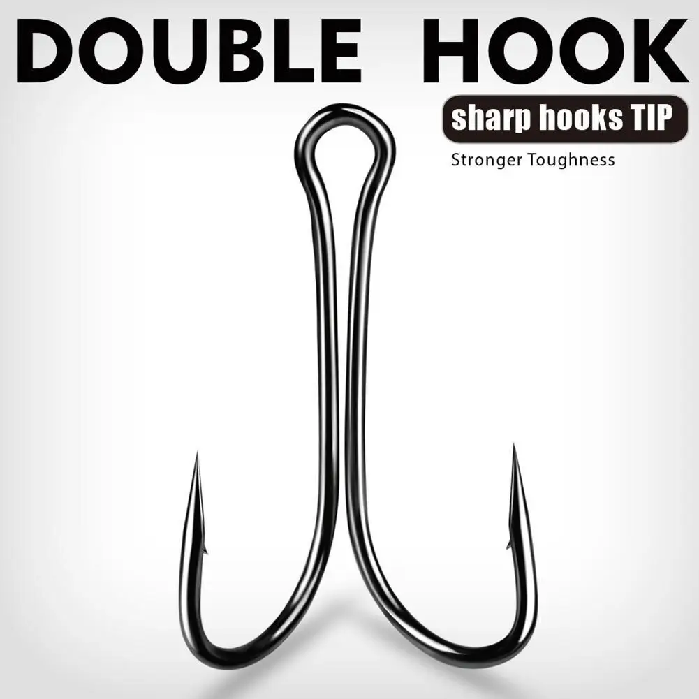 50Pcs High Carbon Steel Double Fishing Hook Crank Barbed Fishhooks Mechanical Principle Long Handle Non-Slip Lure Fishing Gear
50Pcs High Carbon Steel Double Fishing Hook Crank Barbed Fishhooks Mechanical Principle Long Handle Non-Slip Lure Fishing Gear
