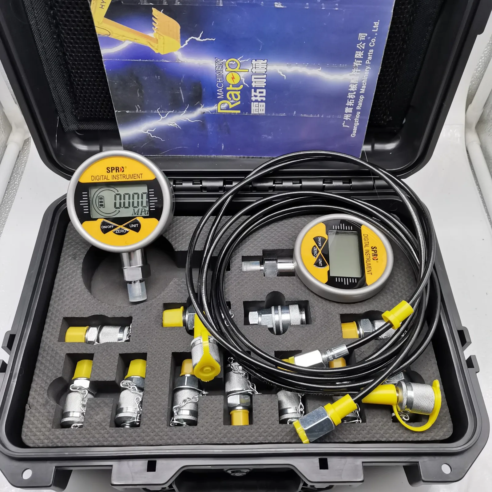 YyhcHot Selling Digital Pressure Gauge Measurement Tool 2 Gauge Testing Tool Hydraulic Pressure 2 Gauge
YyhcHot Selling Digital Pressure Gauge Measurement Tool 2 Gauge Testing Tool Hydraulic Pressure 2 Gauge