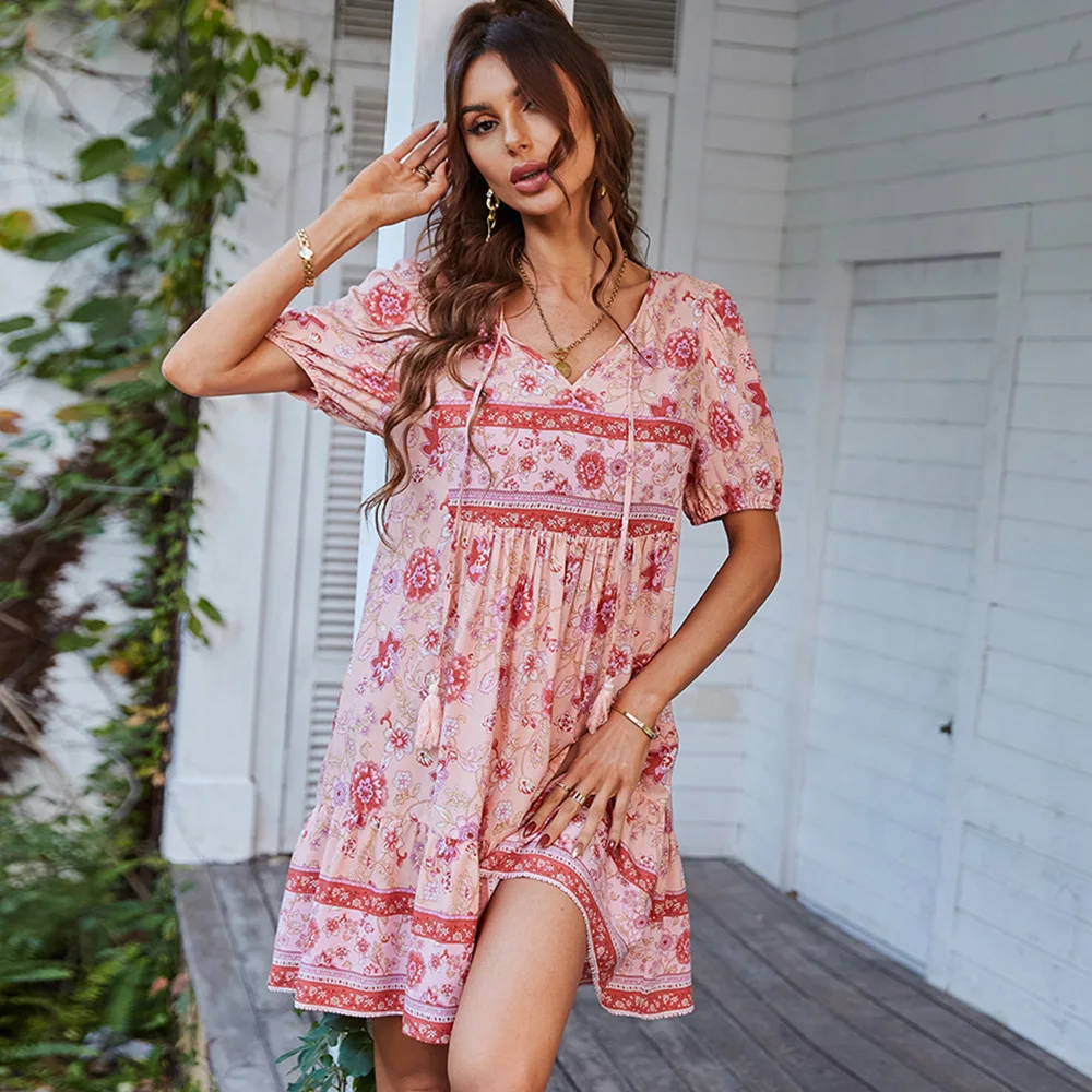 Bohemian Leisure Resort Dress Summer Print Small Fresh Skirt sexy dress summer dress bodycon dress
Bohemian Leisure Resort Dress Summer Print Small Fresh Skirt sexy dress summer dress bodycon dress