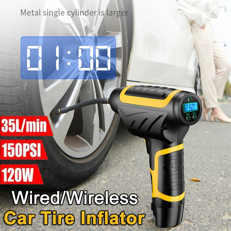 Автомобильный насос для шин с ЖК-дисплеем, 120 PSI, Вт
Автомобильный насос для шин с ЖК-дисплеем, 120 PSI, Вт