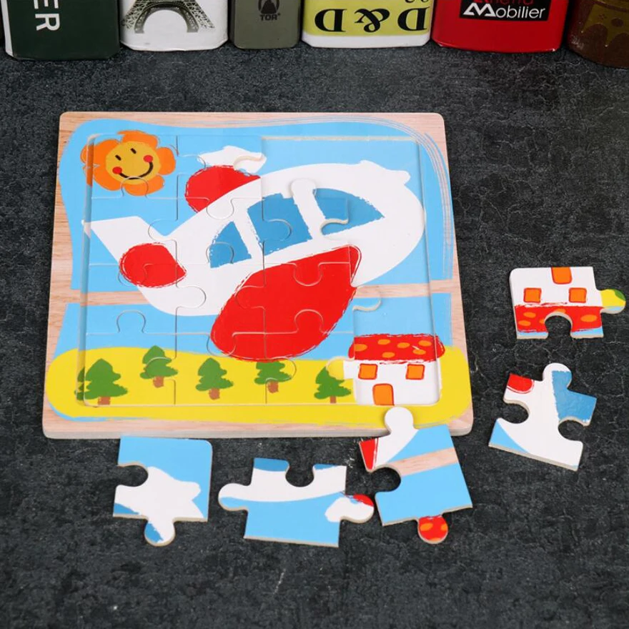 Kids Wooden 3D Jigsaw Puzzle Animal Traffic Car Baby Cognitive Learning Educational Toys for Children Intelligence Game Wood Toy
Kids Wooden 3D Jigsaw Puzzle Animal Traffic Car Baby Cognitive Learning Educational Toys for Children Intelligence Game Wood Toy