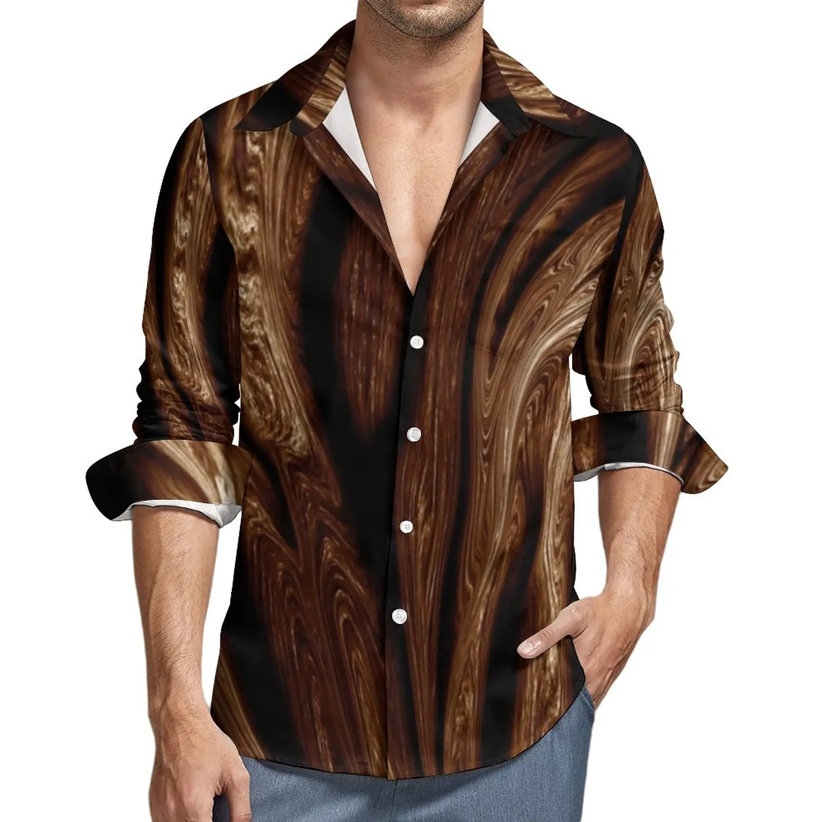Tiger Print Shirt Autumn Tropical Animal Casual Shirts Men Fashion Blouses Long Sleeve Pattern Stylish Clothing Plus Size 4XL
Tiger Print Shirt Autumn Tropical Animal Casual Shirts Men Fashion Blouses Long Sleeve Pattern Stylish Clothing Plus Size 4XL