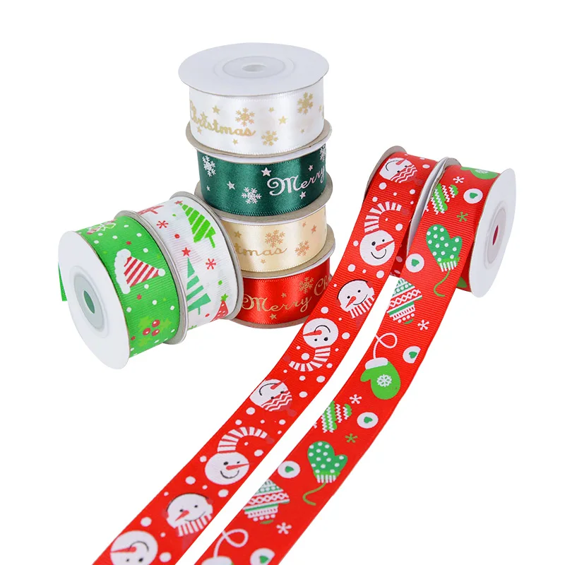 10Yards 25mm Ployster Ribbon Winter Christmas Printed Ribbons DIY Gifts Wrapping Decoration Christmas New Year Party Supplies
10Yards 25mm Ployster Ribbon Winter Christmas Printed Ribbons DIY Gifts Wrapping Decoration Christmas New Year Party Supplies