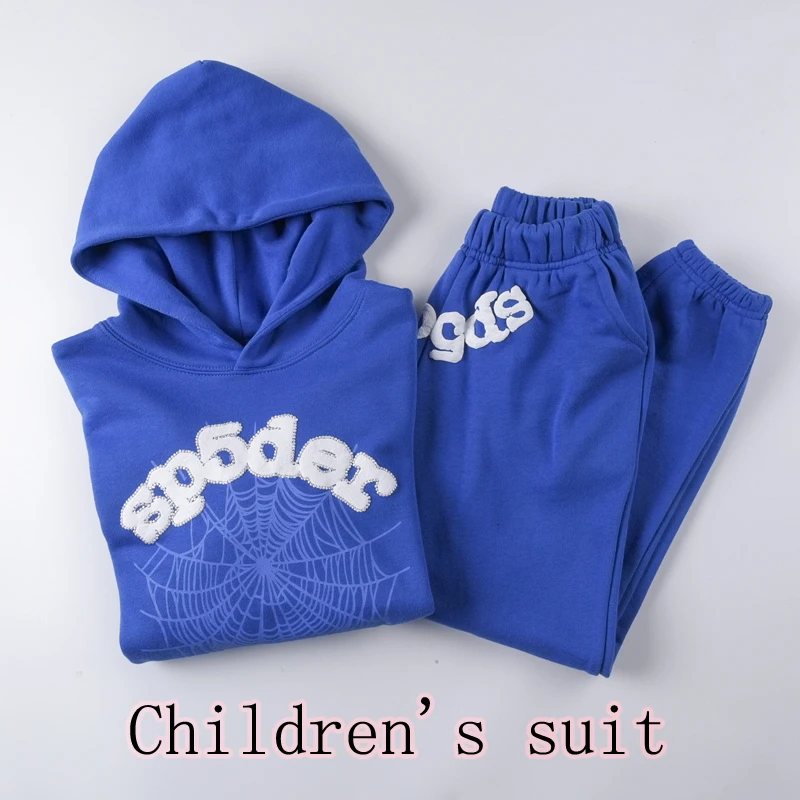 Blue Sp5der Kids Sets Young Thug Children Suits Spider 555555 Hoodies Tracksuit Sp5der Foaming Printing Pants
Blue Sp5der Kids Sets Young Thug Children Suits Spider 555555 Hoodies Tracksuit Sp5der Foaming Printing Pants