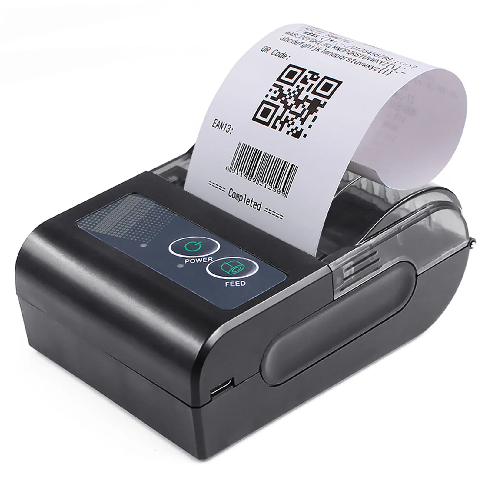 In Mini Portable Thermal Printer Wireless Lable Receipt Shipping Exrpress Printer USB BT Connection Support ESC/POS Command
In Mini Portable Thermal Printer Wireless Lable Receipt Shipping Exrpress Printer USB BT Connection Support ESC/POS Command