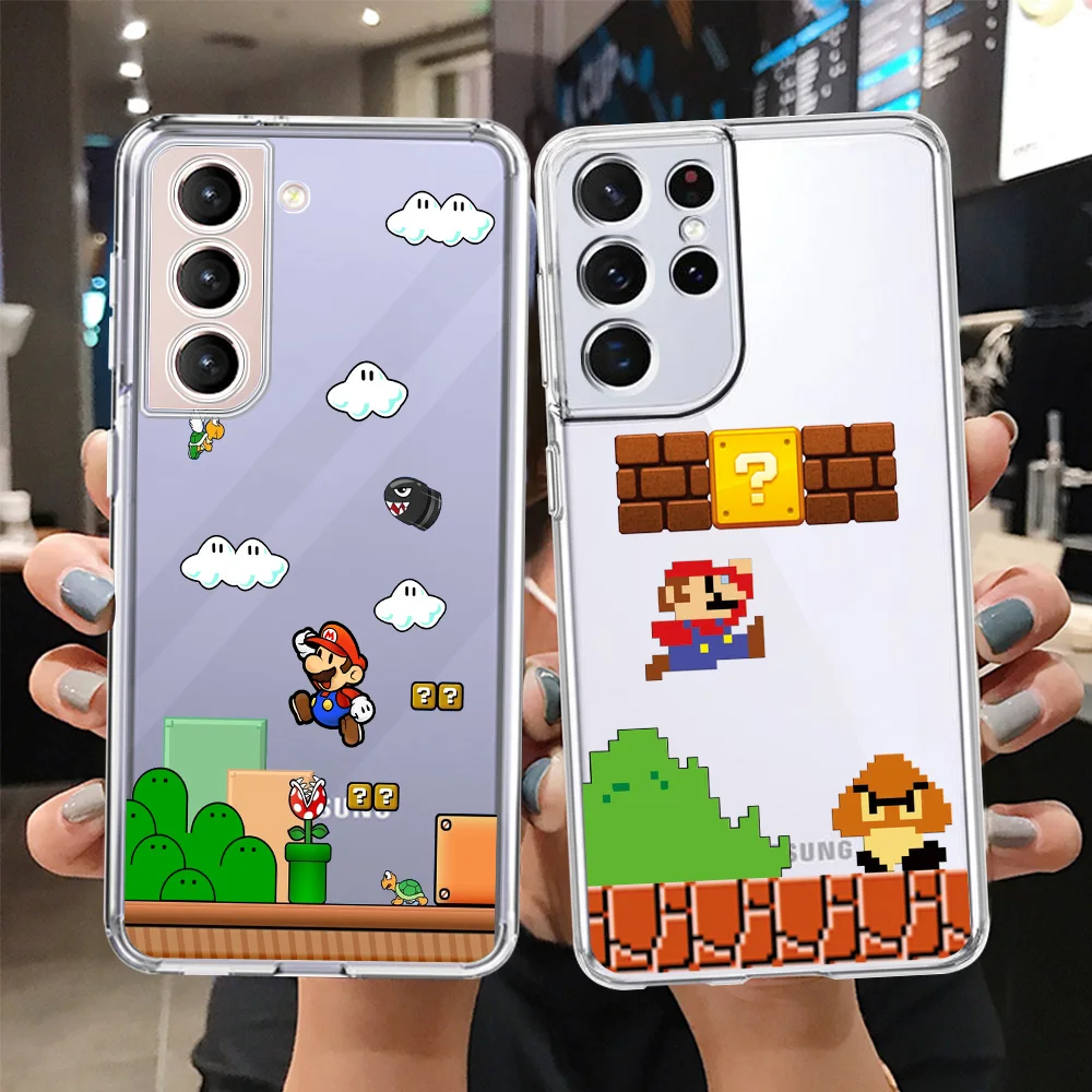 Super Mario Clear Case For Samsung Galaxy S22 S20 FE S21 S10 S9 Plus Note 20 Ultra 10 Lite Transparent Phone Shell
Super Mario Clear Case For Samsung Galaxy S22 S20 FE S21 S10 S9 Plus Note 20 Ultra 10 Lite Transparent Phone Shell