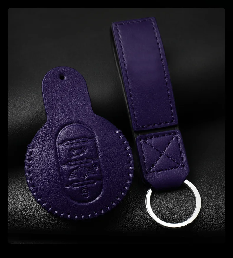 Purple Green Pink Classic Car Key Case for Mini Cooper F55 Clubman Countryman Hardtop Convertible Remote Holder Genuine Leather
Purple Green Pink Classic Car Key Case for Mini Cooper F55 Clubman Countryman Hardtop Convertible Remote Holder Genuine Leather