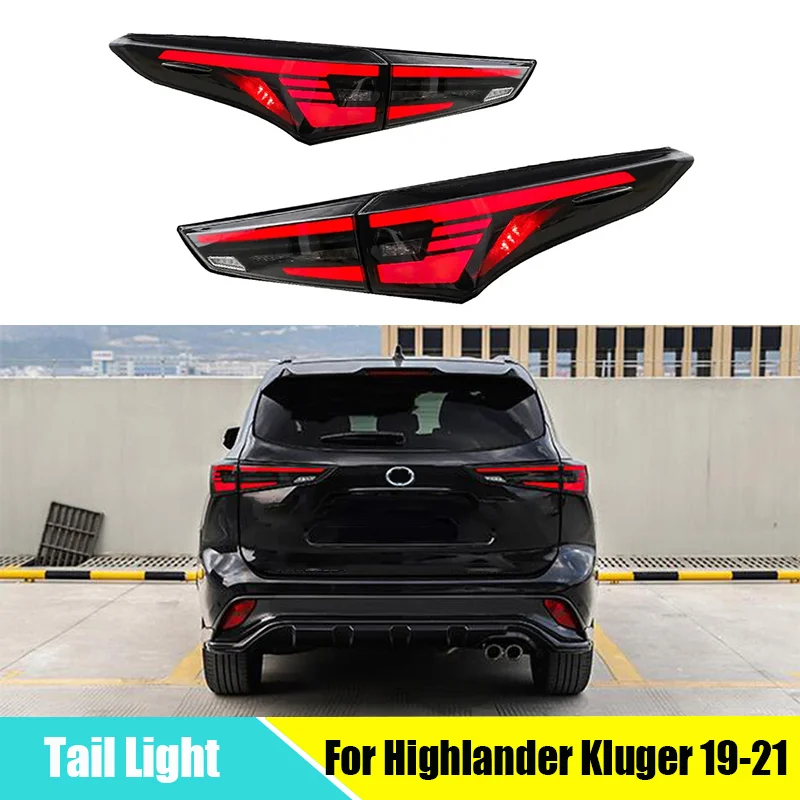 LED Taillight For Highlander Kluger 2019-2021 DRL Running Signal Brake Reversing Parking light Facelift Rear Lamp Assembly
LED Taillight For Highlander Kluger 2019-2021 DRL Running Signal Brake Reversing Parking light Facelift Rear Lamp Assembly