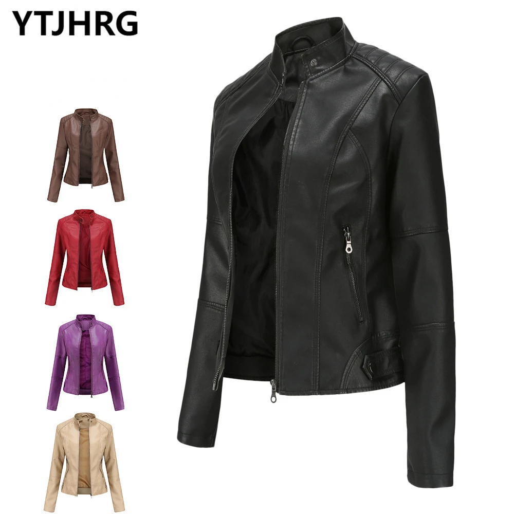 Jackets Female Clothing Women's Winter Coat 2022 New Autumn Long Sleeve Stand Collar Leather Ladies Outwear Motorcycle Ride Tops
Jackets Female Clothing Women's Winter Coat 2022 New Autumn Long Sleeve Stand Collar Leather Ladies Outwear Motorcycle Ride Tops