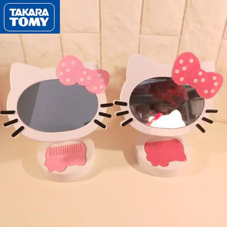 TAKARA TOMY Cartoon Creative Rotary Table Mirror Hello Kitty Style Dormitory Makeup Mirror with Small Comb
TAKARA TOMY Cartoon Creative Rotary Table Mirror Hello Kitty Style Dormitory Makeup Mirror with Small Comb