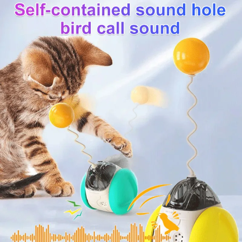 Electric Cat Plaything - Interactive Wobble Ball with Built-in Sound!
Electric Cat Plaything - Interactive Wobble Ball with Built-in Sound!