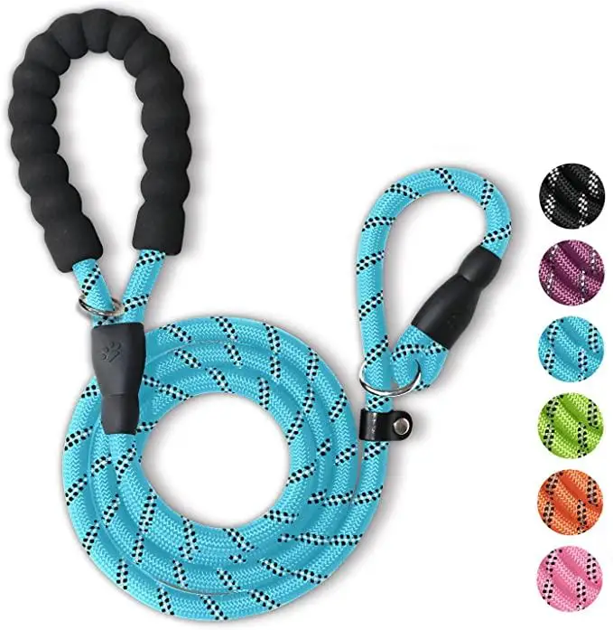 

Dog Leash Slip Lead and Snap Hook Leash Braided Rope Durable Leash for Large Medium Dogs Small Puppy