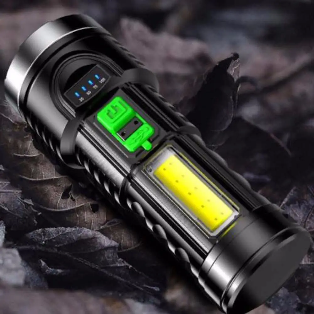 

Портативный фонарик с USB-зарядкой для экстренного освещения, лампа для ночной рыбалки, ксеноновая лампа, фонари для кемпинга