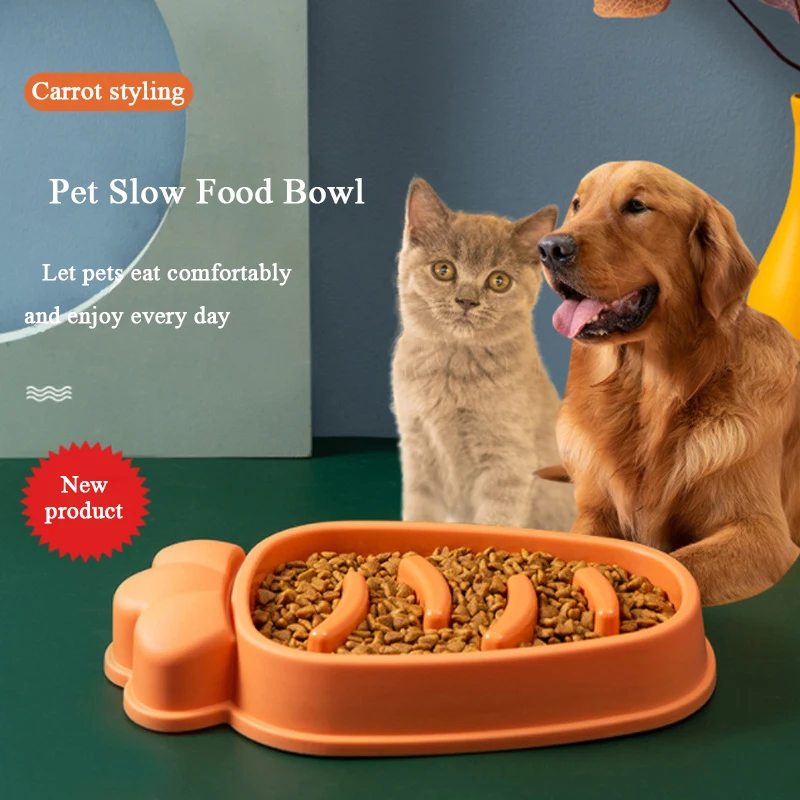 New Cute Carrot Shape Pet Slow-food Bowl Anti-choking Dog Bowl Cat Bowl Cat Food Bowl Dog Food Bowl Pet Supplies Accessories
New Cute Carrot Shape Pet Slow-food Bowl Anti-choking Dog Bowl Cat Bowl Cat Food Bowl Dog Food Bowl Pet Supplies Accessories