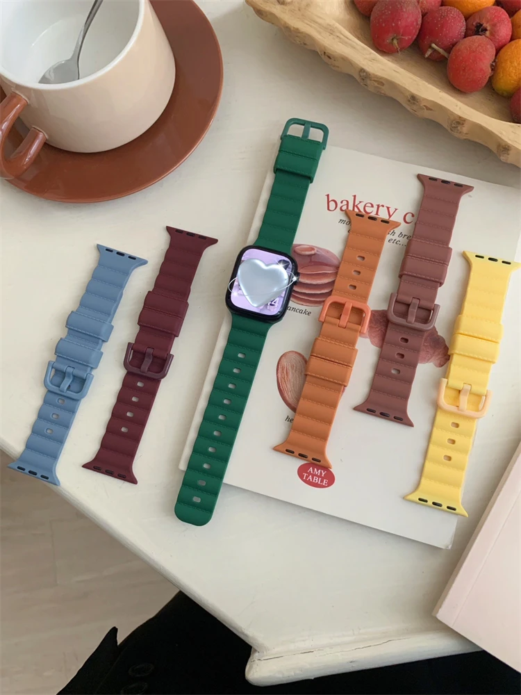 Japan Korea Cute Soft Silicone Strap For Apple Watch 41mm 40mm 38mm 45 44 49 Bracelet Girl Band For iWatch Series 8 7 6 SE 5 3 2
Japan Korea Cute Soft Silicone Strap For Apple Watch 41mm 40mm 38mm 45 44 49 Bracelet Girl Band For iWatch Series 8 7 6 SE 5 3 2