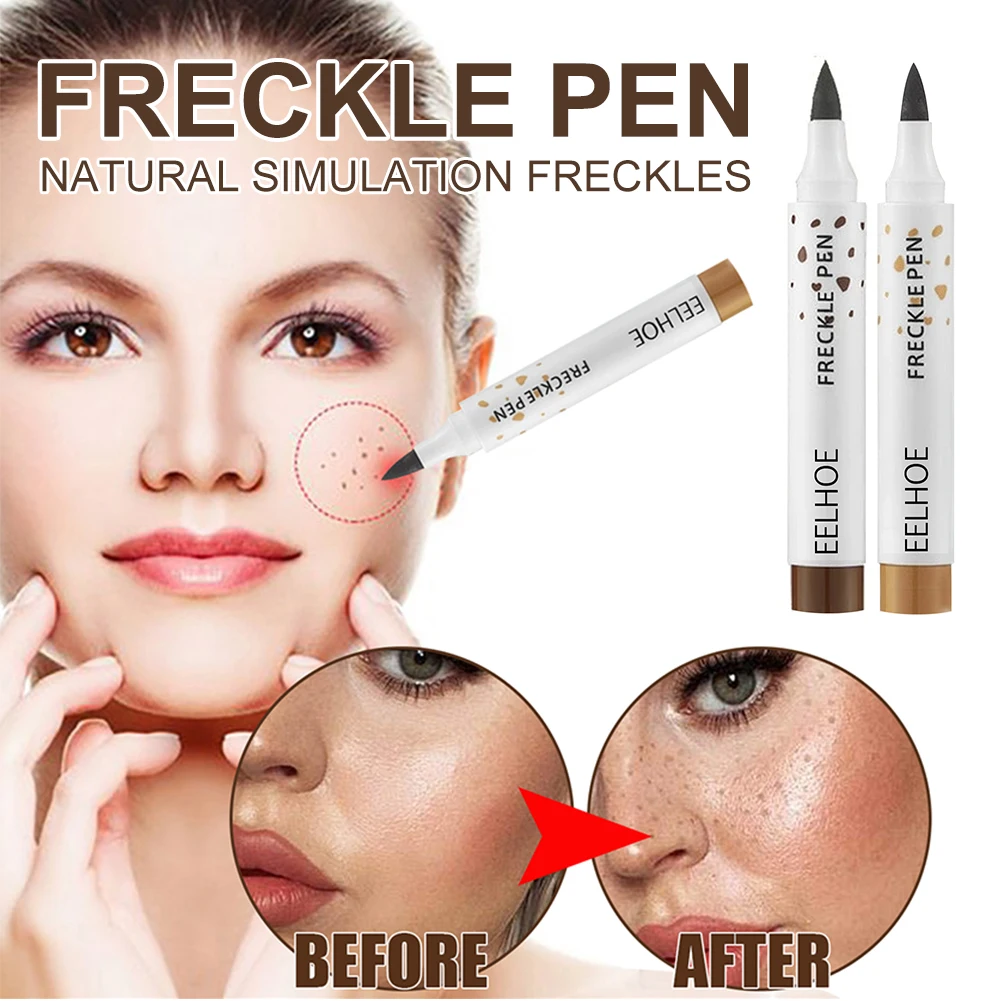 Natural Cosmetic Freckle Pen Waterproof Long Lasting Dot Spot Pen Soft Dark Brown Natural Lifelike Freckle Pen Face Makeup Tool
Natural Cosmetic Freckle Pen Waterproof Long Lasting Dot Spot Pen Soft Dark Brown Natural Lifelike Freckle Pen Face Makeup Tool