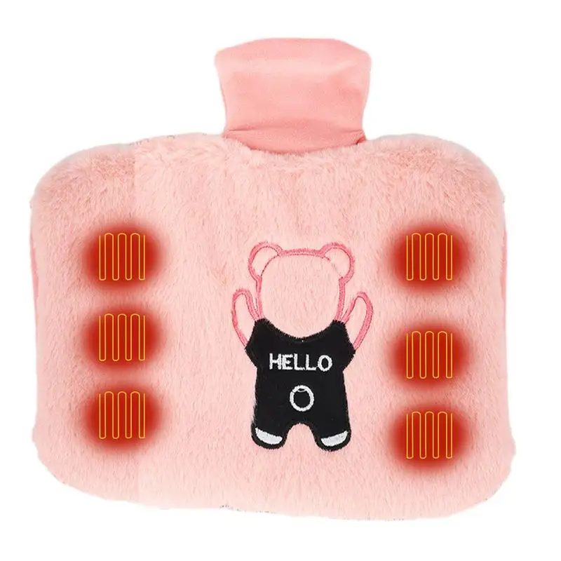 Hot Water Bottle Hot Water Bottle With Cover Cute PVC Water Filling Hot Water Bottle Comfortable Thick Fleece Cover Winter
Hot Water Bottle Hot Water Bottle With Cover Cute PVC Water Filling Hot Water Bottle Comfortable Thick Fleece Cover Winter